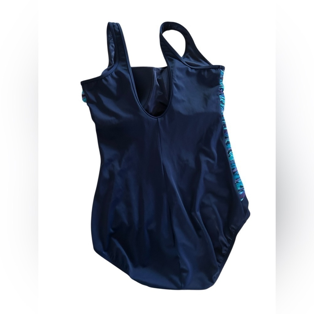Lands’ End Chlorine Resistant Soft Cup Tugless One Piece Swimsuit Deep EC 12DD - Picture 4 of 5